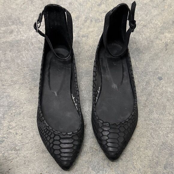 Joie Shoes - Joie Black Textured Flats
